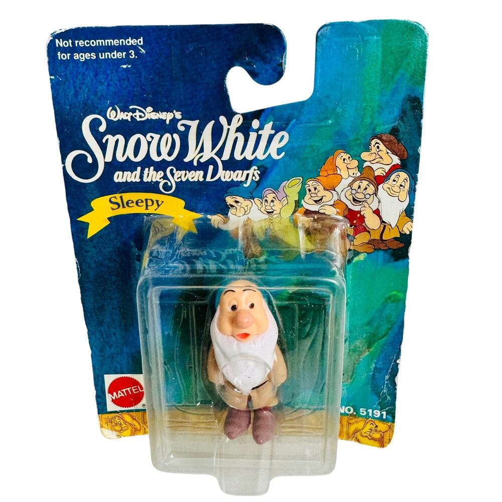 5 for $25| Snow White & the Seven Dwarfs Action Figure Sleepy Mattel
